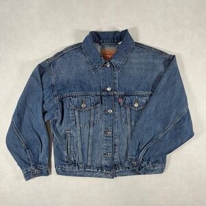 Levis Type 3 Denim Original Trucker Jacket Mens Medium Blue Jean Coat